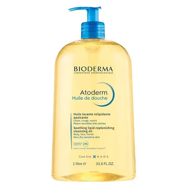 Image Bioderma Atoderm Huile de Douche Apaisante Peaux très Sèches Atopiques 1L