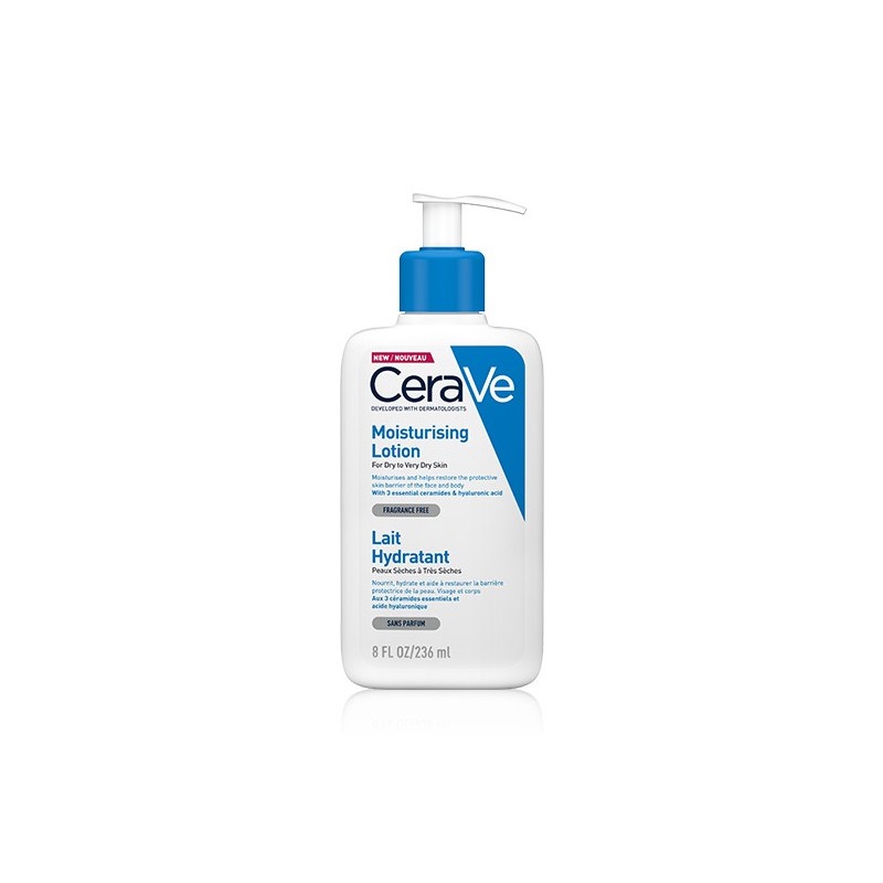 Image CeraVe Soins Lait Hydratant Visage Corps 236ml